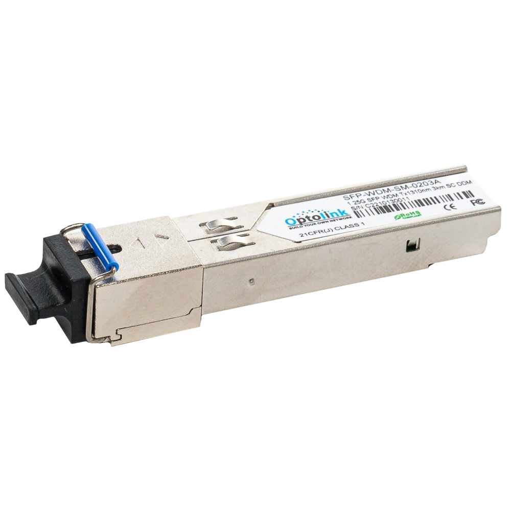 sfp-wdm-sm-0203a sfp 1g 3 км sc tx 1310nm модуль оптичний optolink
