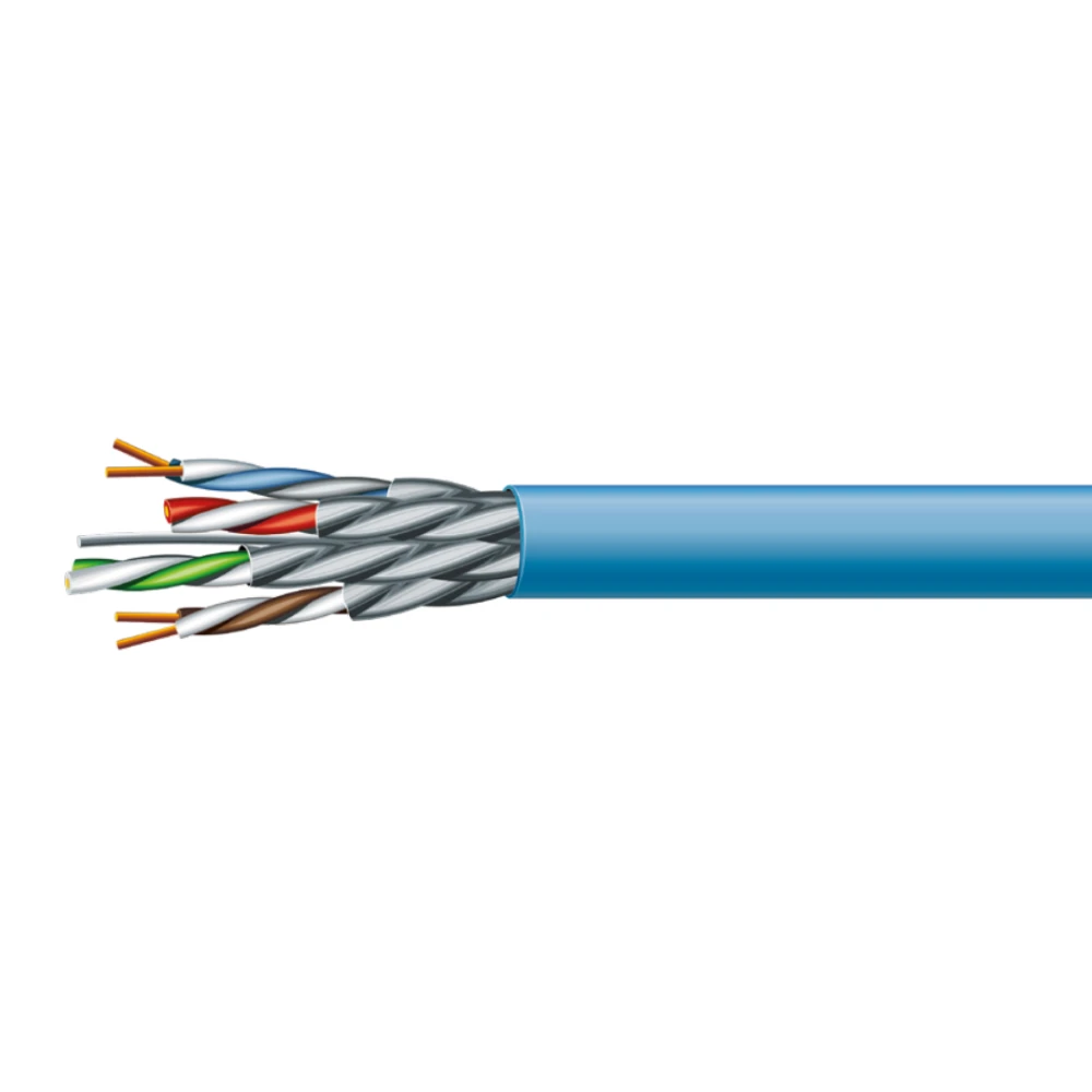 cat. 6 a u/ftp lszh 4х2х23 awg (к) бухта 500м. кабель кручена пара ззкм