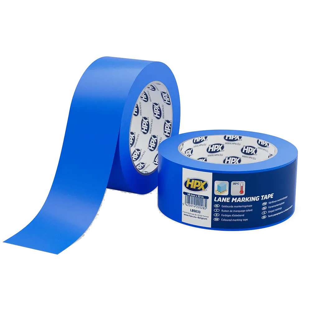 hpx lb5033 lane marking tape 50мм x 33м стрічка самоклеюча для маркування підлоги