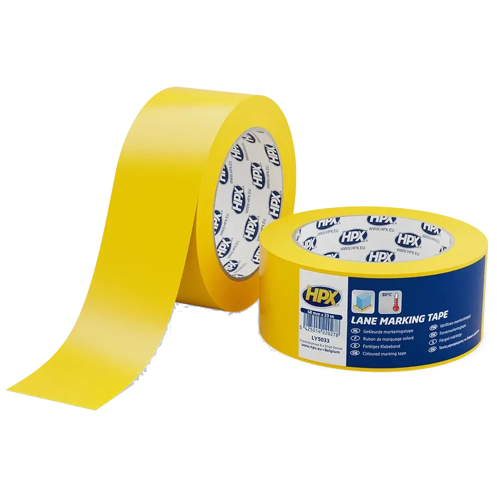 hpx ly5033 lane marking tape 50мм x 33м стрічка самоклеюча для маркування підлоги
