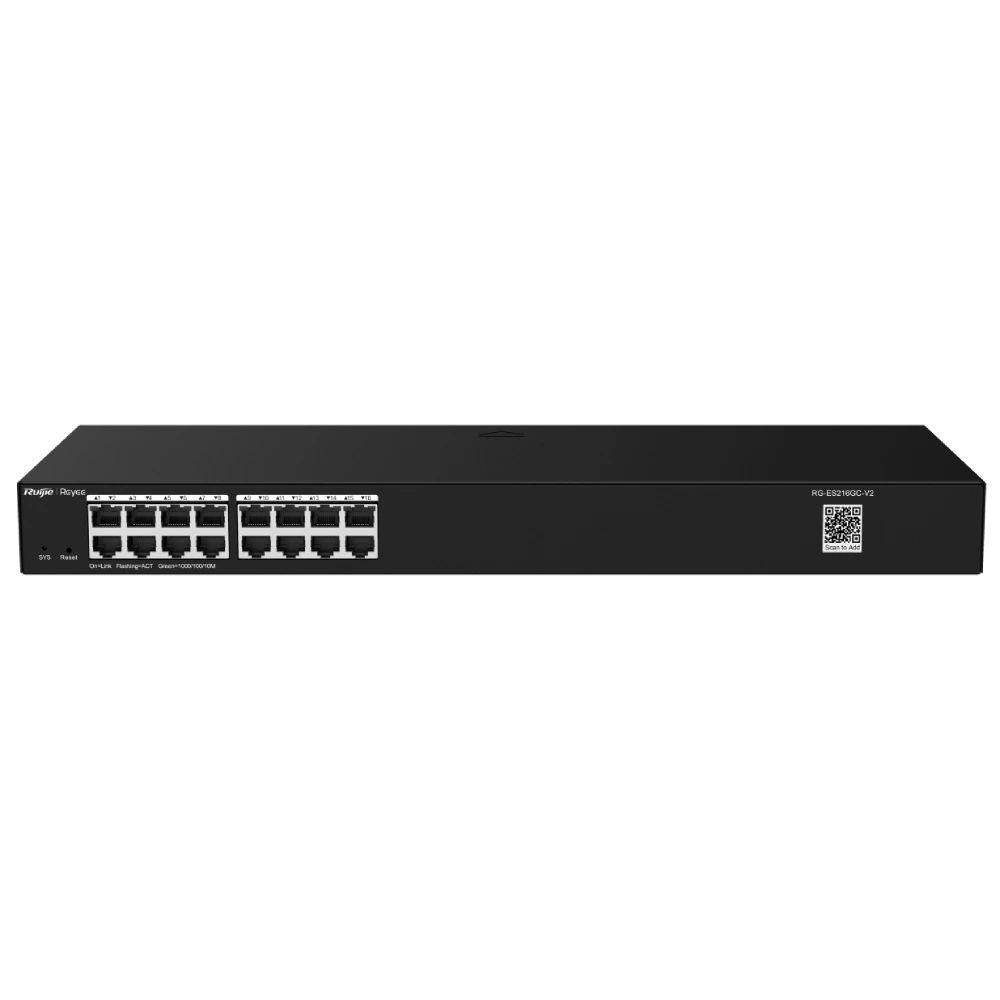 ruijie reyee rg-es216gc-v2 комутатор 16 портів керований