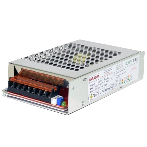 faraday electronics 120w/12-36v/alu блок живлення