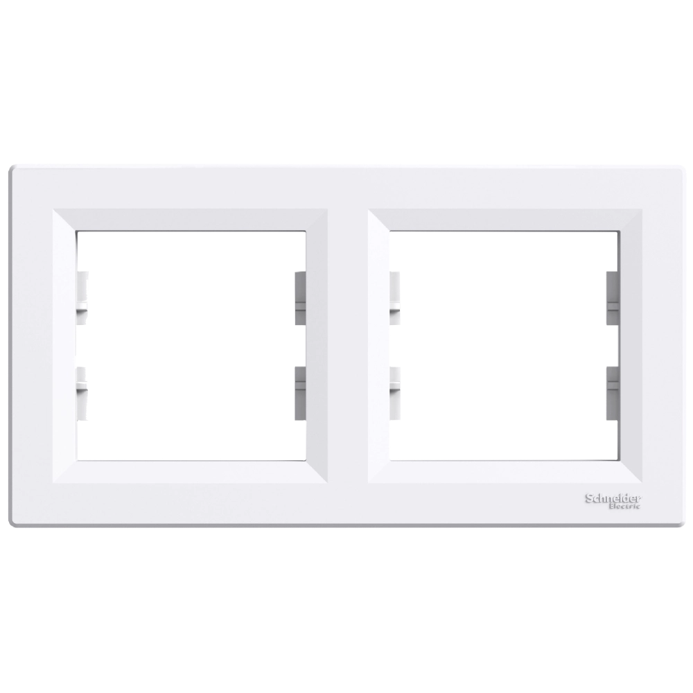 schneider electric asfora eph5800221 рамка 2-місна горизонтальна біла