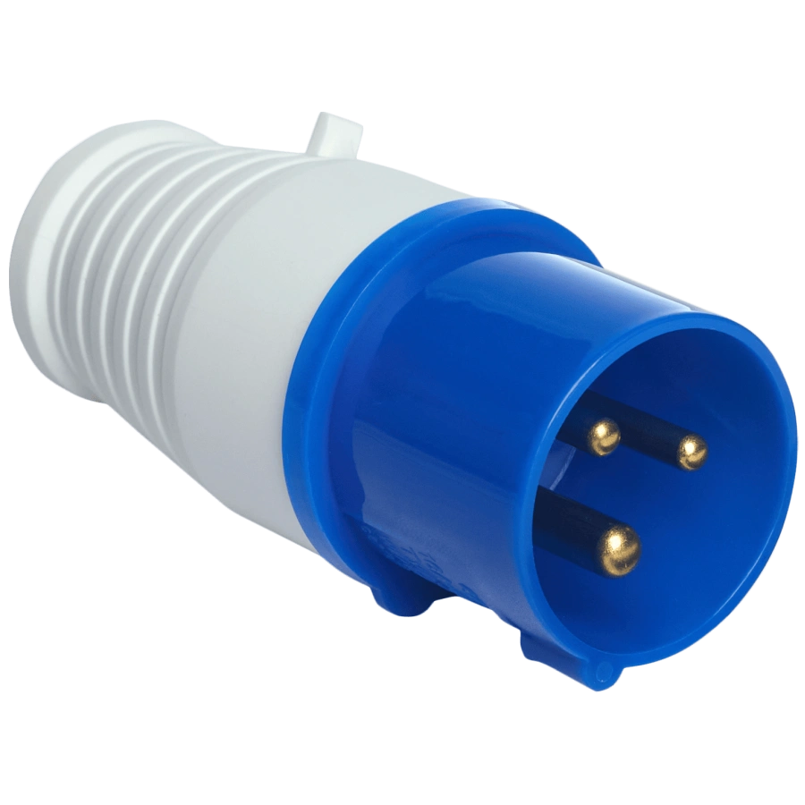 uea 013 16а 220в 2р+е ip44 вилка переносна