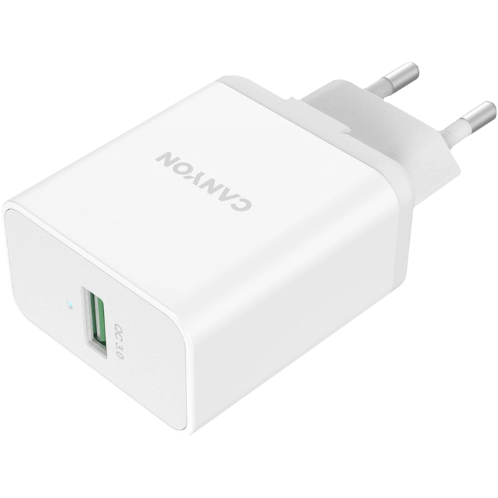 canyon h-36-01 white (qc 36w) мережевий зарядний пристрiй