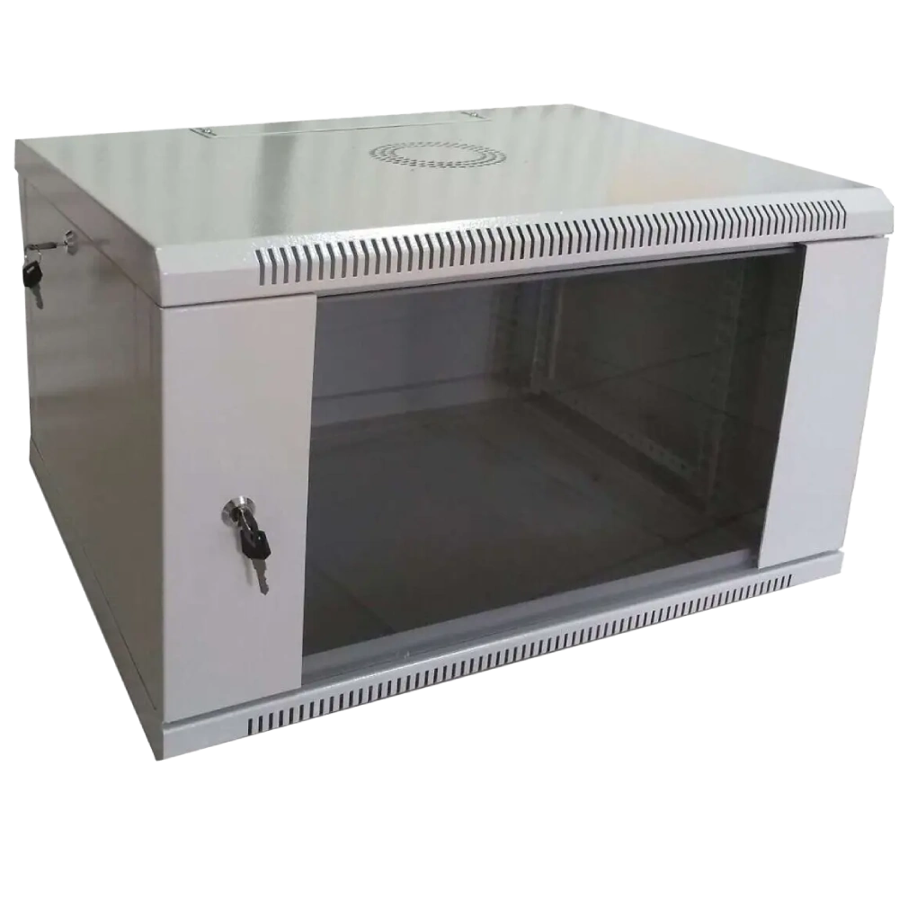 hypernet wmnc66-4u-flat шафа коммутаційна настінна 4u 600x600 розбірна