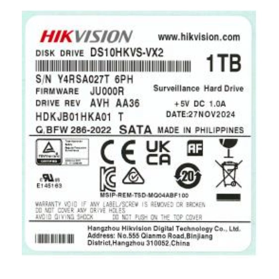 hikvsion ds10hkvs-vx2 жорсткий диск внутрішній