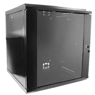 hypernet wmnc-12u-flat- black шафа коммутаційна настінна 12u 600x450 розбірна