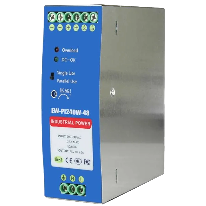 ewind ew-pi240w-48 на din-рейку 240 вт/48 в блок живлення