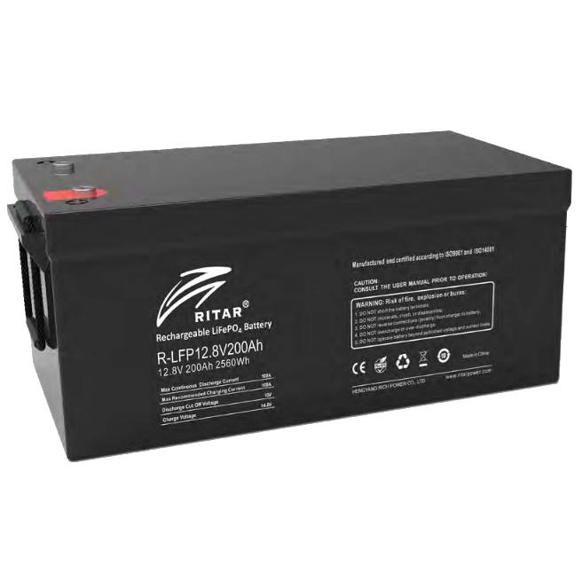 ritar r-lfp12.8v200ah g1 з bluetooth літієва акумуляторна батарея
