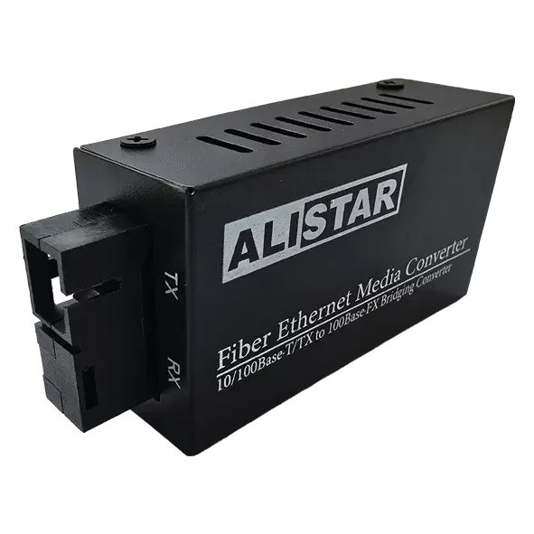 100base-fx 1sm wdm sc 20km tx1550/rx1310nm медіаконвертор mini