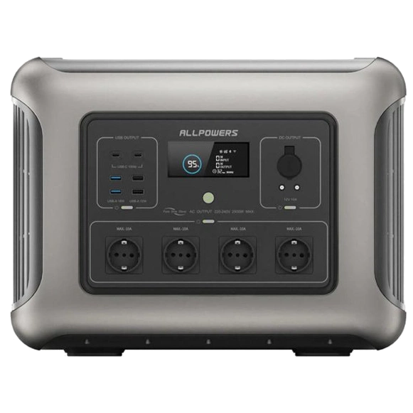 allpowers r2500 2016 вт·г lifepo4 2500 вт портативна зарядна станція