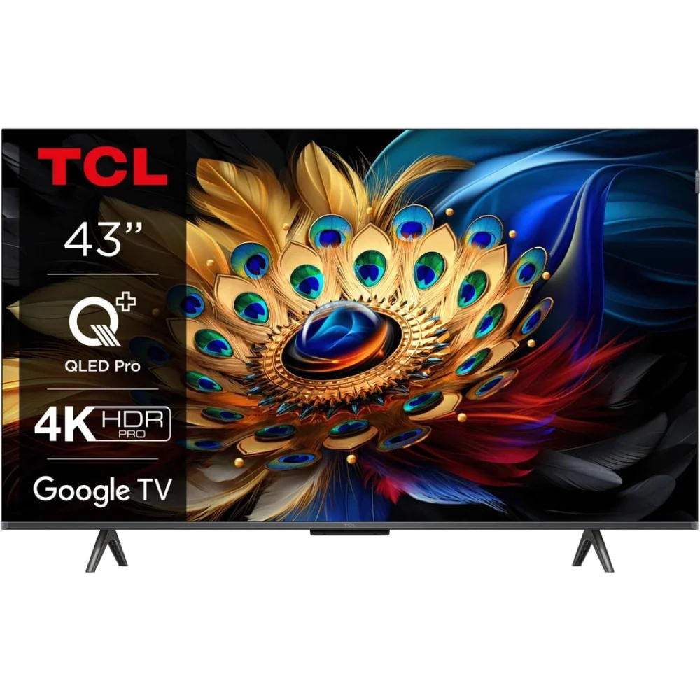 tcl 43c69b qled 4k 60hz smart google tv titan телевізор