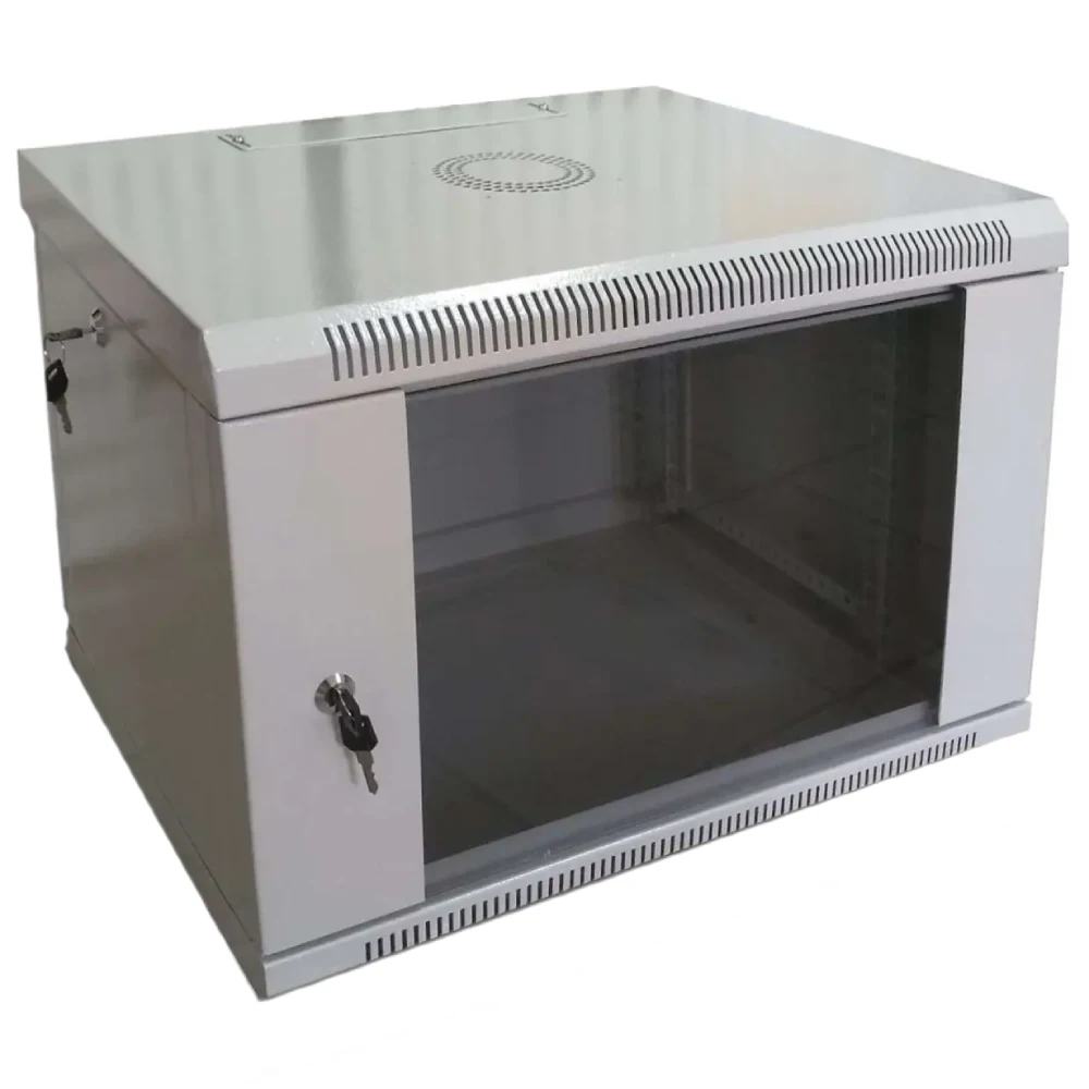 hypernet wmnc-6u-flat шафа коммутаційна настінна 6u 600x450 розбірна