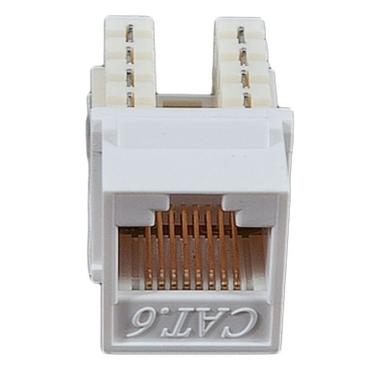 epnew 6ktvm-u0wh модуль keystone rj45 utp, кат. 6, 110, slim, w - 16.6 мм, білий