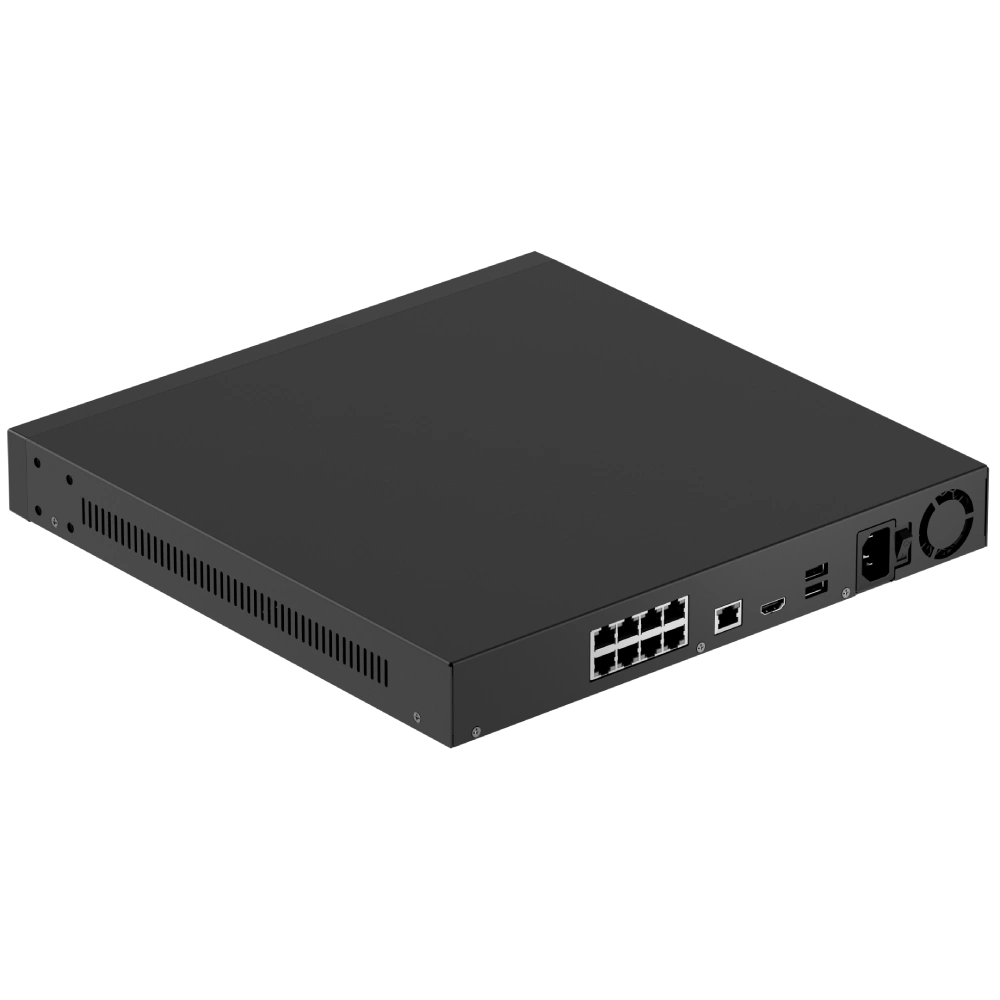 ajax superior nvr h2dai8pac (16ch) black 24тб poe ai відеореєстратор