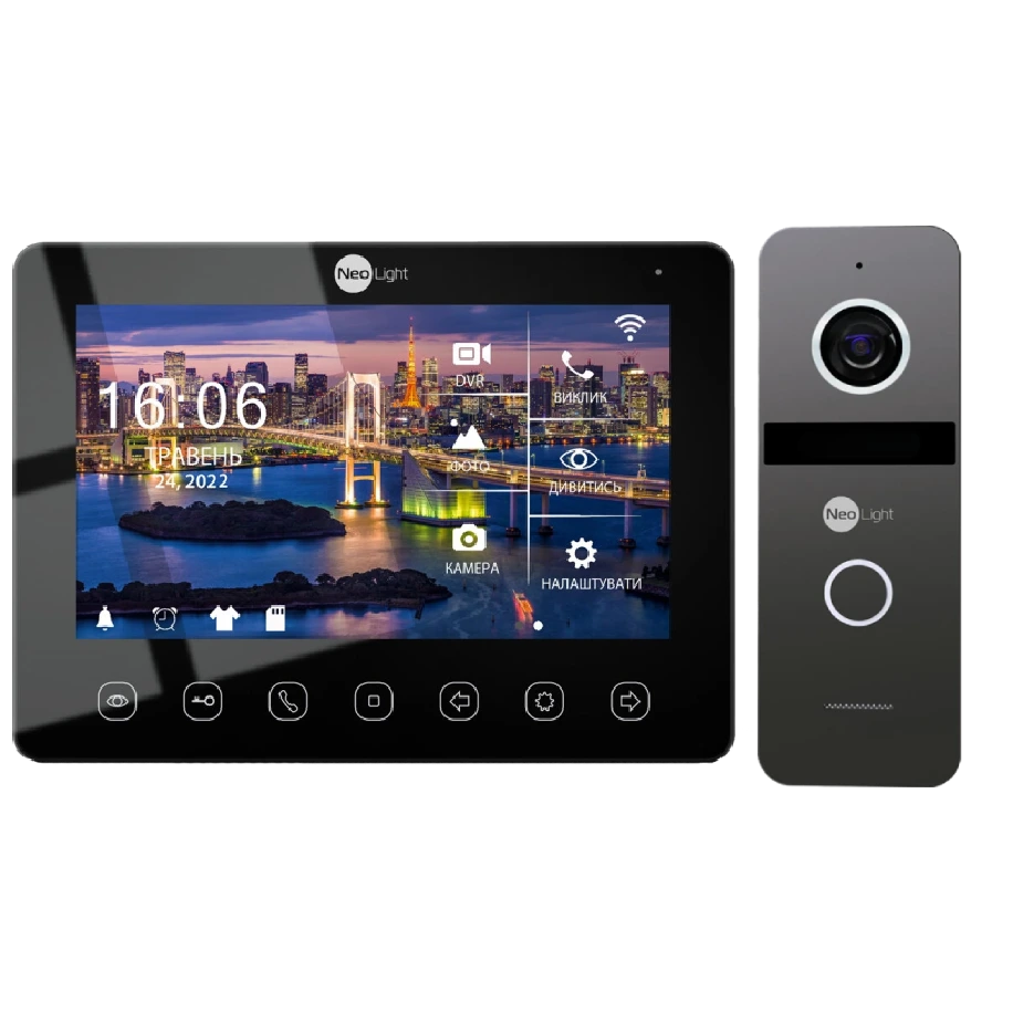 neolight neokit hd wf b/graphite комплект відеодомофону