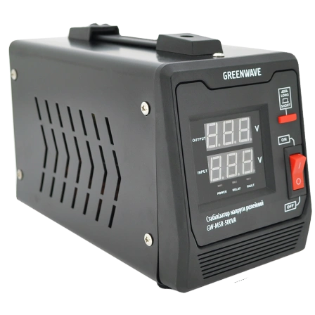 green wave mauser 500va (350вт) стабілізатор напруги релейний 1xshuko, dc140-260v, ac220, box, q