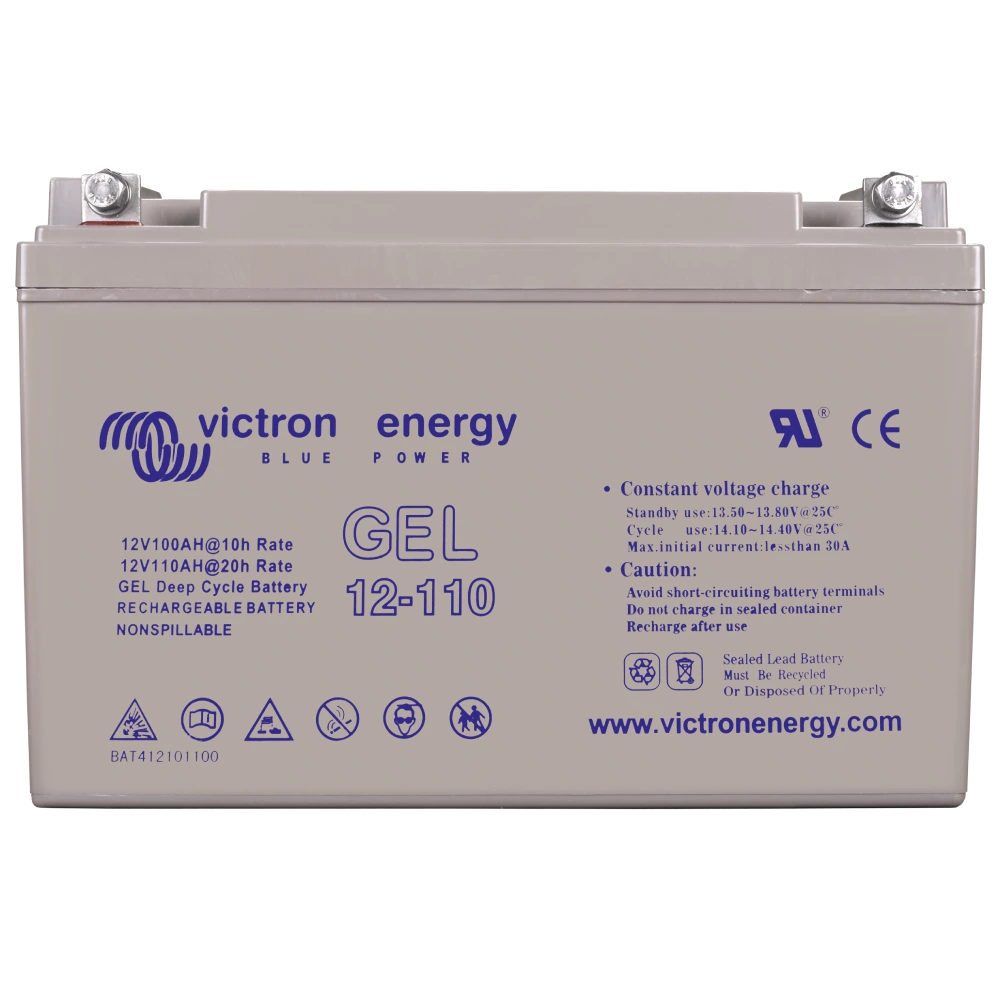 victron energy gel 12-110 110a•г 12в гелева свинцево-кислотна акумуляторна батарея