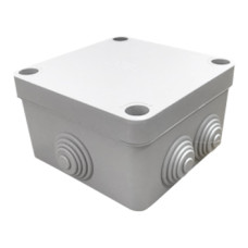 courbi 100x100x50 серая коробка розподільна з кабель-вводами