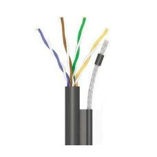 ok-net 4*2*0,51 кппт-вп (100) трос 7*0,5мм cat 5e, бухта 305 м кабель (utp мідь вуличний з тросом)