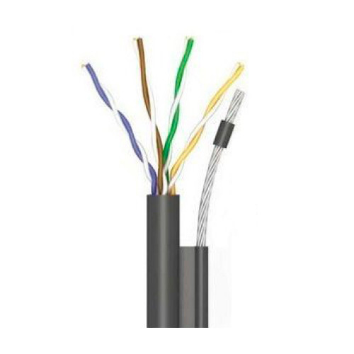 ok-net 4*2*0,51 кппт-вп (100) трос 7*0,5мм cat 5e, бухта 305 м кабель (utp мідь вуличний з тросом)