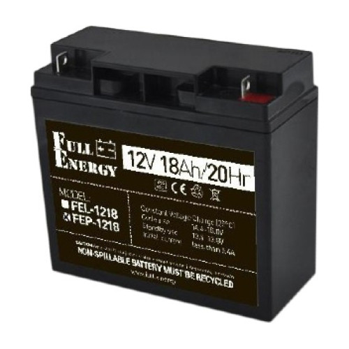 full energy fep-1218 18 а•г 12в свинцево-кислотна акумуляторна батарея