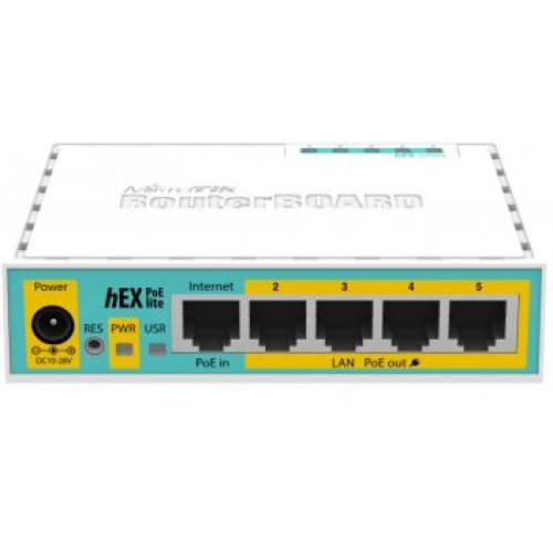 mikrotik hex poe lite (rb750upr2) 5-портовий маршрутизатор