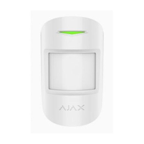 ajax combiprotect (white) руху та розбиття скла бездротовий сповіщувач
