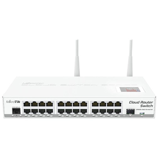 mikrotik crs125-24g-1s-2hnd-in 24-портовий керований cloud комутатор з wi-fi