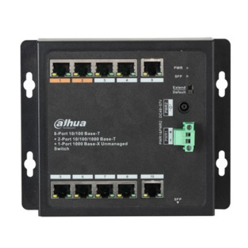 dahua dh-pfs3111-8et-96-f poe комутатор 8 портів некерований