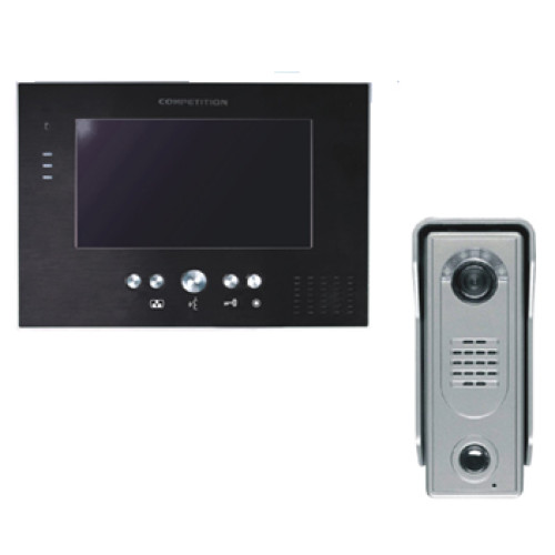 mt373c-ck silver + sac5c комплект домофон + виклична панель