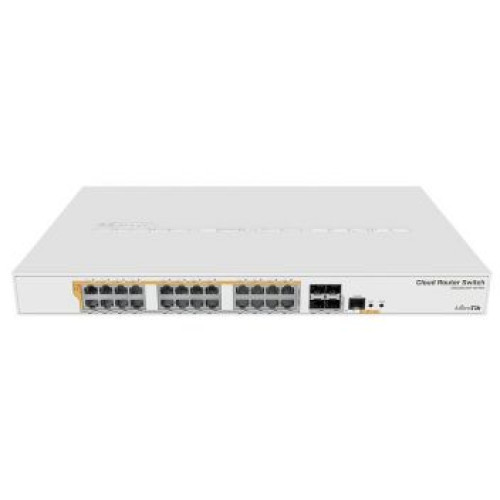 mikrotik crs328-24p-4s+rm poe комутатор 24 порти керований