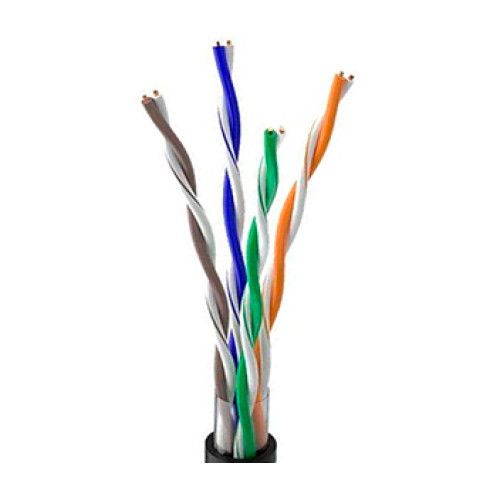 ok-net кпп-вп (100) utp кат.5е, 4х2х0.51 бухта 305м вита пара (utp мідь зовнішній)