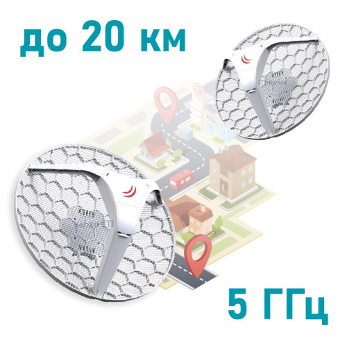 mikrotik lhg hp5 (rblhg-5hpnd) зовнішній бездротовий міст 5 ггц