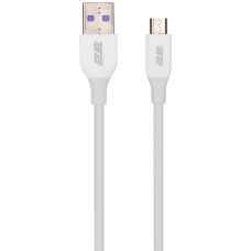 2E USB-A-MICROUSB, GLOW, 1M, WHITE (2E-CCAM-WH)