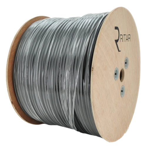 RITAR B305-RG59CU + 2x0.5mm CU, 0,81 мм.CU, 64x0.12m CCA