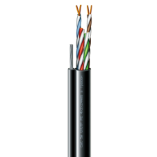 Cat. 5e U/UTP  РЕ steel cord 4x2x24 AWG (k) трос (70910181) бухта 183м