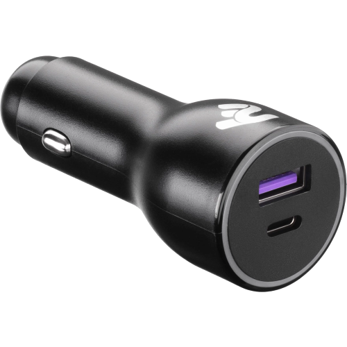 2E Dual USB Car Charger 38W USB-C Black (2E-ACR18PDQC-B)