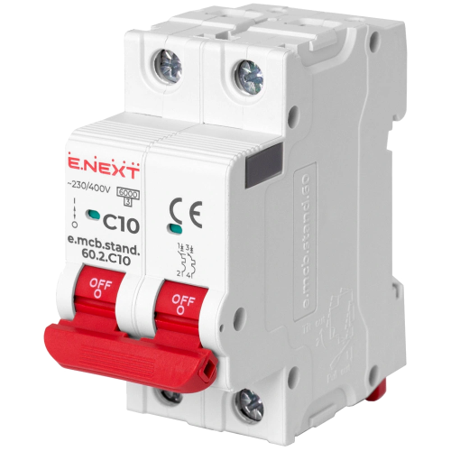 Enext e.mcb.stand.60.2.C10, 2р, 10А, C, 6кА