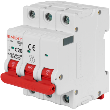 Enext e.mcb.stand.60.3.C20, 3р, 20А, C, 6кА