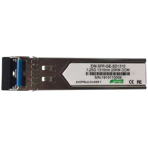 Ewind EW-SFP-GE-SD1310 155M, Single-mode Dual Fiber, 1310nm, 20km, LC connector