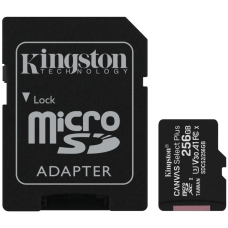 Kingston 256GB micSDXC Canvas Select Plus 100R A1 C10 Card