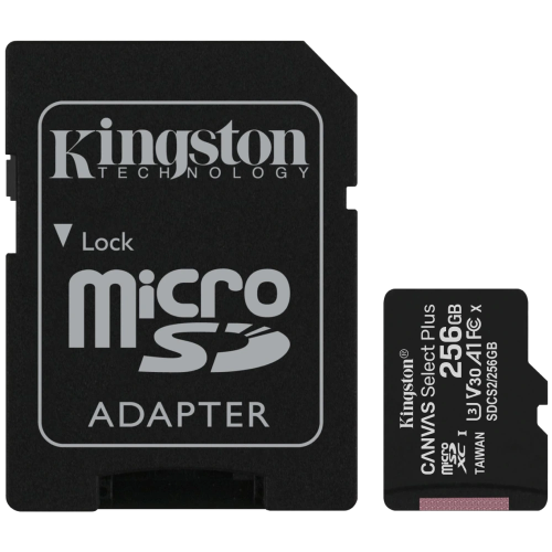 Kingston 256GB micSDXC Canvas Select Plus 100R A1 C10 Card