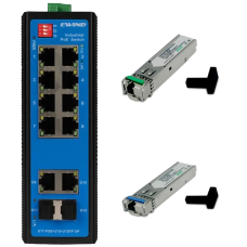 EW-PIS1712-8FE + SFP-1.25G-20KM-TX/RX