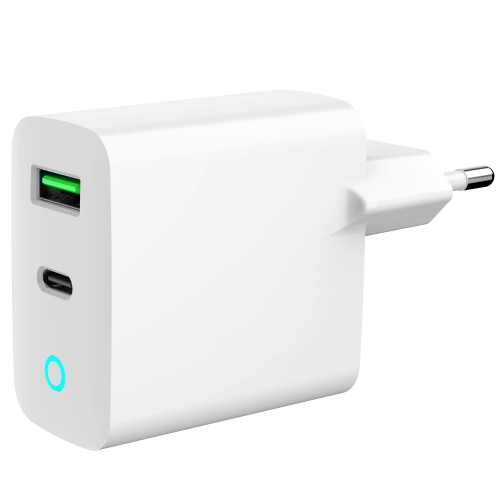 Gembird TA-UC-PDQC20L-W-01 1 USB-A + 1 Type-C (PD20Вт + QC3.0 18Вт)