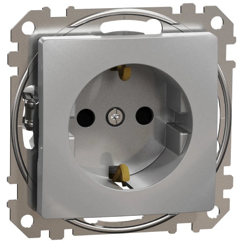Schneider Electric Sedna Design & Elements SDD113022 с заземлением и шторками