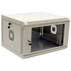 19" 6U, 600х500х373 мм акриловое стекло серая