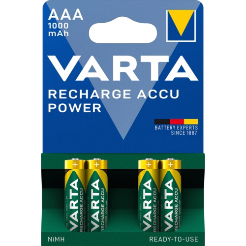 VARTA RECHARGEABLE ACCU 1000mAh