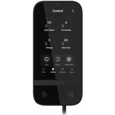 Ajax KeyPad TouchScreen Fibra black проводная сенсорная